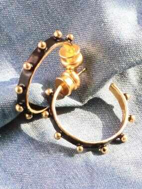 Julie Vos SoHo Hoop Earrings - Gold & Mixed Metal